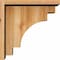 Ekena Millwork Mediterranean Rough Sawn Corbel w/Backplate, Western Red Cedar, 8"W x 14"D x 14"H COR08X14X14MED01RWR - alternate 4